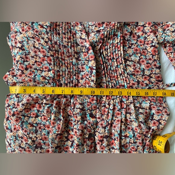 AMERICAN RAG Cie Floral Boho Dress Button Up Back Tie Back size XS - Picture 6 of 7